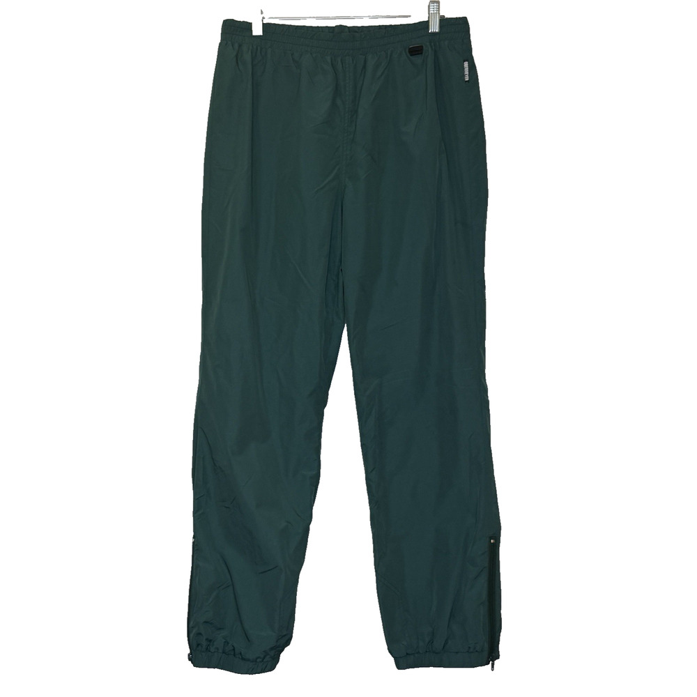 Vintage Obermeyer Cannon MC Lightweight Ski Pants Size Large Green Elastic Waist